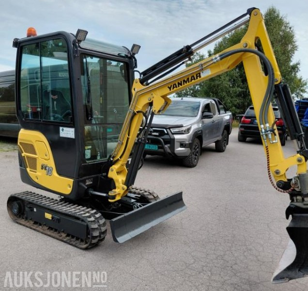 2019 Yanmar SV 18 MINIGRAVER 1900 timer - MVA-FRI - Mini escavadeira: foto 3 2019 Yanmar SV 18 MINIGRAVER 1900 timer - MVA-FRI - Mini escavadeira: foto 3