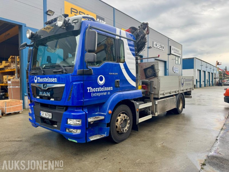 2020 MAN TGM 18.320 BL Kranbil - Palfinger PK 18502-SH E - 4x2 - Eu-godkjent til 10/26 - Km: 147 757 - Kran: 3584 t - Camião grua: foto 1 2020 MAN TGM 18.320 BL Kranbil - Palfinger PK 18502-SH E - 4x2 - Eu-godkjent til 10/26 - Km: 147 757 - Kran: 3584 t - Camião grua: foto 1