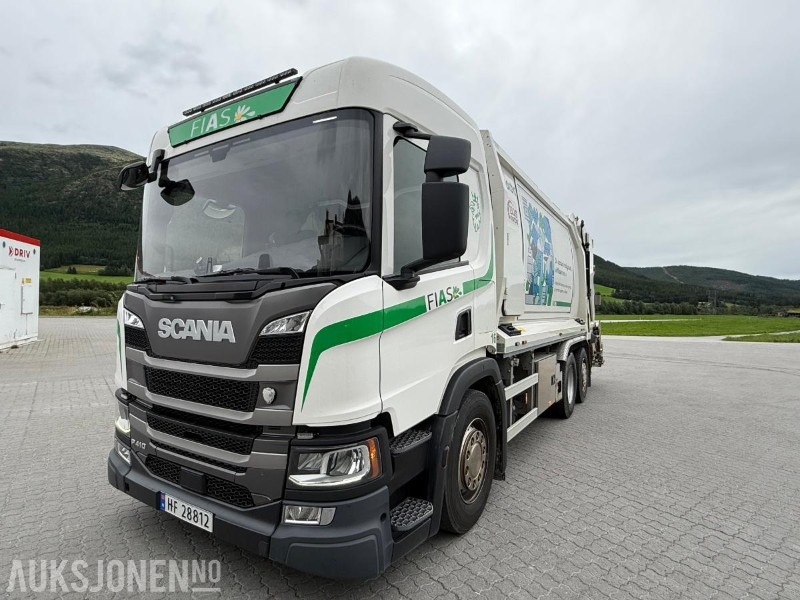 2020 Scania P410 6x2 Renovasjonsbil - Caminhão de lixo: foto 1 2020 Scania P410 6x2 Renovasjonsbil - Caminhão de lixo: foto 1