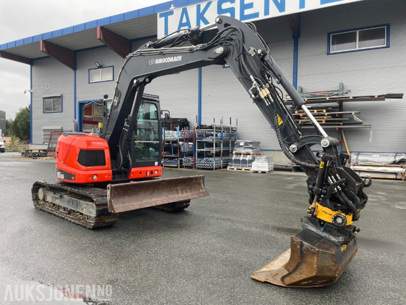 2022 Eurocomach 85SB. Engcon tilt, sentralsmøring, to skuffer, - Escavadeira: foto 4 2022 Eurocomach 85SB. Engcon tilt, sentralsmøring, to skuffer, - Escavadeira: foto 4