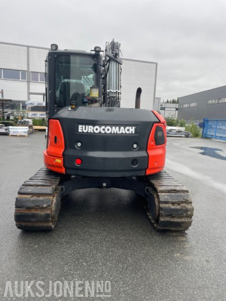 2022 Eurocomach 85SB. Engcon tilt, sentralsmøring, to skuffer, - Escavadeira: foto 2 2022 Eurocomach 85SB. Engcon tilt, sentralsmøring, to skuffer, - Escavadeira: foto 2