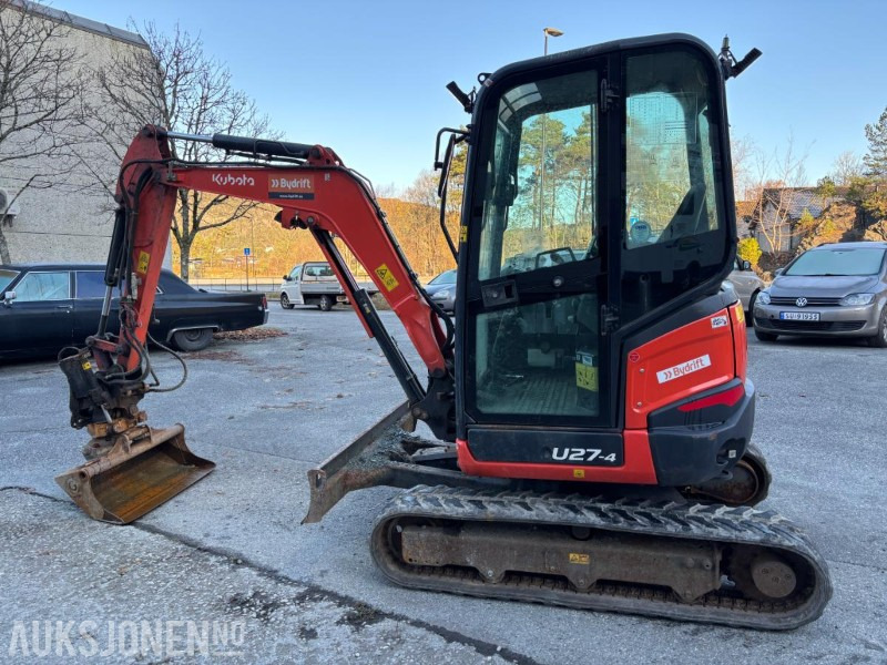 2022 KUBOTA U27 - 4 HI HIGH SPEC. 1155TIMER. S40. ENGCON TILTROTATOR. SMALSKUFF OG PUSSESKUFF. - Escavadeira: foto 2 2022 KUBOTA U27 - 4 HI HIGH SPEC. 1155TIMER. S40. ENGCON TILTROTATOR. SMALSKUFF OG PUSSESKUFF. - Escavadeira: foto 2