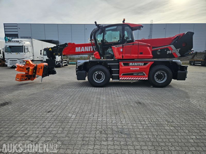 2025 NY - Manitou MRT 2660. Vinsj, Mannskapskurv, Beskjæringsklo/ sag , Gafler - Empilhador telescópico: foto 1 2025 NY - Manitou MRT 2660. Vinsj, Mannskapskurv, Beskjæringsklo/ sag , Gafler - Empilhador telescópico: foto 1