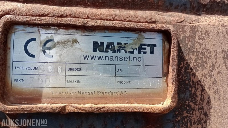 Brukt 2008 Nanset S70 900L Pusseskuff - Equipamento de construção: foto 5 Brukt 2008 Nanset S70 900L Pusseskuff - Equipamento de construção: foto 5