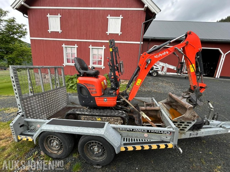 Kubota U10-3 Minigraver 2 skuffer m/tilhenger - Mini escavadeira: foto 5 Kubota U10-3 Minigraver 2 skuffer m/tilhenger - Mini escavadeira: foto 5