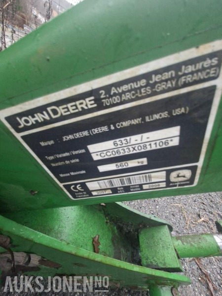 John Deere frontlaster / lesseapparat - type 633 - Máquina agrícola: foto 5 John Deere frontlaster / lesseapparat - type 633 - Máquina agrícola: foto 5