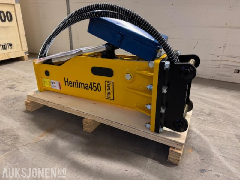 NY HENIMA 450 PIGGHAMMER TIL 1,2-3 TONNS GRAVEMASKIN S30 M/GARANTI - Martelo hidráulico: foto 2 NY HENIMA 450 PIGGHAMMER TIL 1,2-3 TONNS GRAVEMASKIN S30 M/GARANTI - Martelo hidráulico: foto 2
