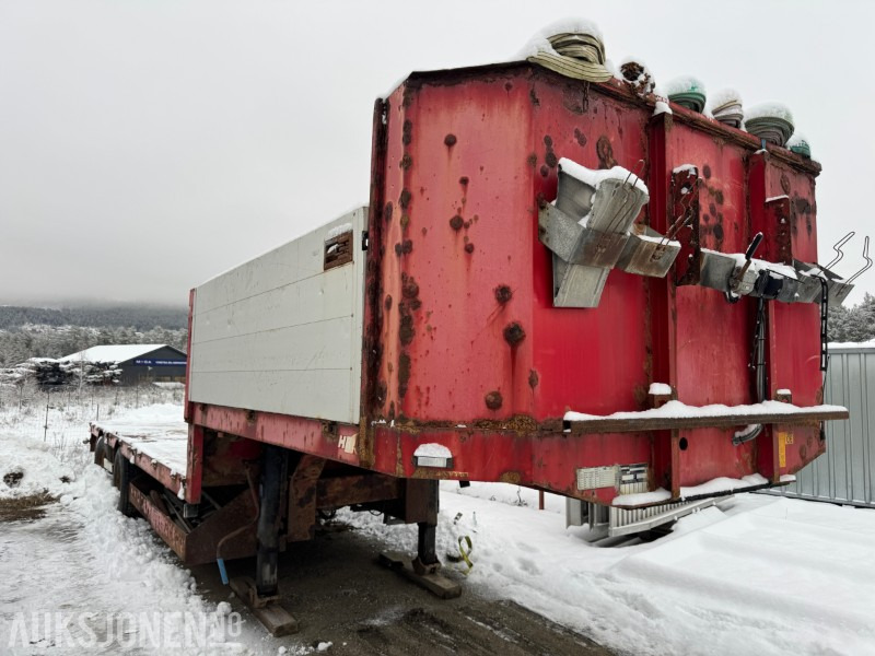 2005 Hrd 2-Akslet Semitrailer uttskyt bak og kile for tvangsstyring - Reboque: foto 2 2005 Hrd 2-Akslet Semitrailer uttskyt bak og kile for tvangsstyring - Reboque: foto 2