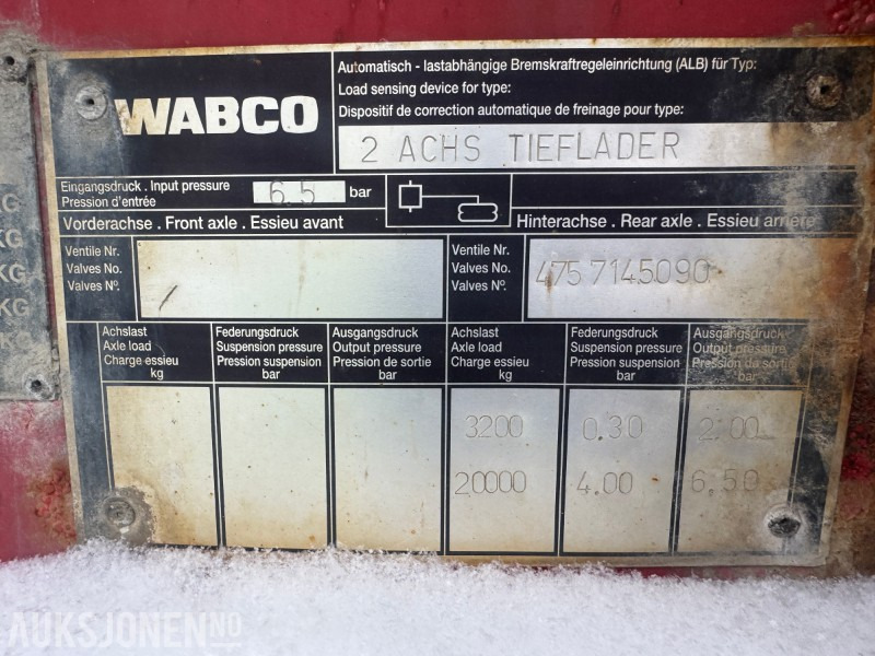 2005 Hrd 2-Akslet Semitrailer uttskyt bak og kile for tvangsstyring - Reboque: foto 3 2005 Hrd 2-Akslet Semitrailer uttskyt bak og kile for tvangsstyring - Reboque: foto 3