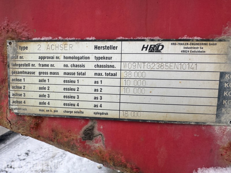 2005 Hrd 2-Akslet Semitrailer uttskyt bak og kile for tvangsstyring - Reboque: foto 4 2005 Hrd 2-Akslet Semitrailer uttskyt bak og kile for tvangsstyring - Reboque: foto 4