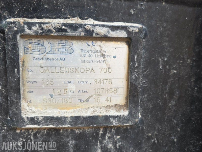 SB Sorteringsskuff 700 S30 - Equipamento de construção: foto 5 SB Sorteringsskuff 700 S30 - Equipamento de construção: foto 5