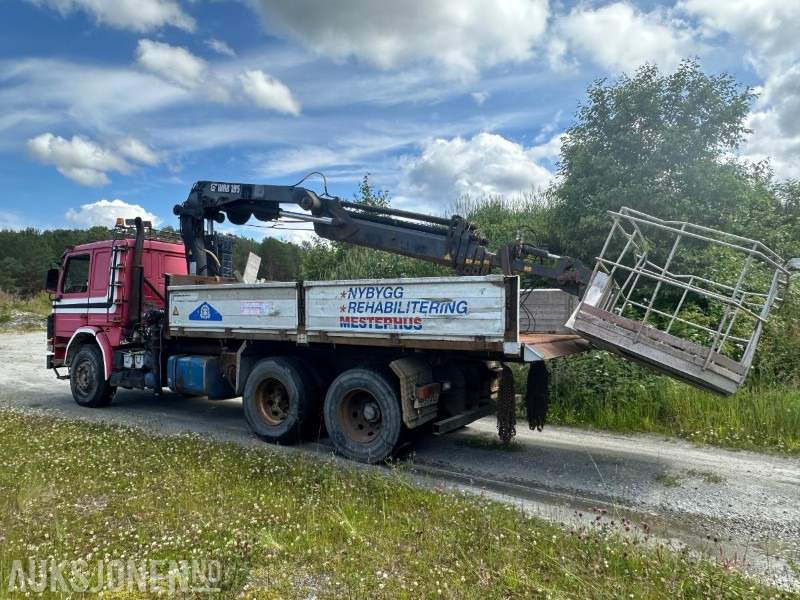 Scania P112H - Intercooler - 6X2 - Fastmontert kran med uttrekk og kurv - Tipp kasse - Camião grua: foto 3 Scania P112H - Intercooler - 6X2 - Fastmontert kran med uttrekk og kurv - Tipp kasse - Camião grua: foto 3