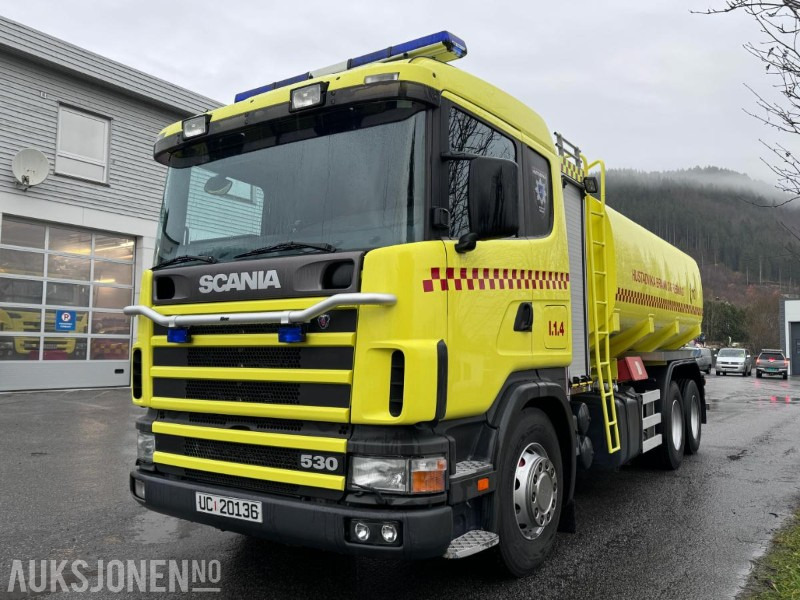 Scania R144 GB 530 - 6X2 - Brannbil / Tankbil - Ziegler FP 8/8 pumpe - 17 m3 tank - Helluft - Carro de bombeiro: foto 1 Scania R144 GB 530 - 6X2 - Brannbil / Tankbil - Ziegler FP 8/8 pumpe - 17 m3 tank - Helluft - Carro de bombeiro: foto 1
