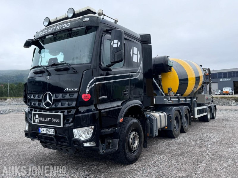 2019 Mercedes-Benz Arocs trekker - AMT 4433 semi med 14 m3 betongblander - 6x4 - Navreduksjon - - Tractor: foto 1 2019 Mercedes-Benz Arocs trekker - AMT 4433 semi med 14 m3 betongblander - 6x4 - Navreduksjon - - Tractor: foto 1