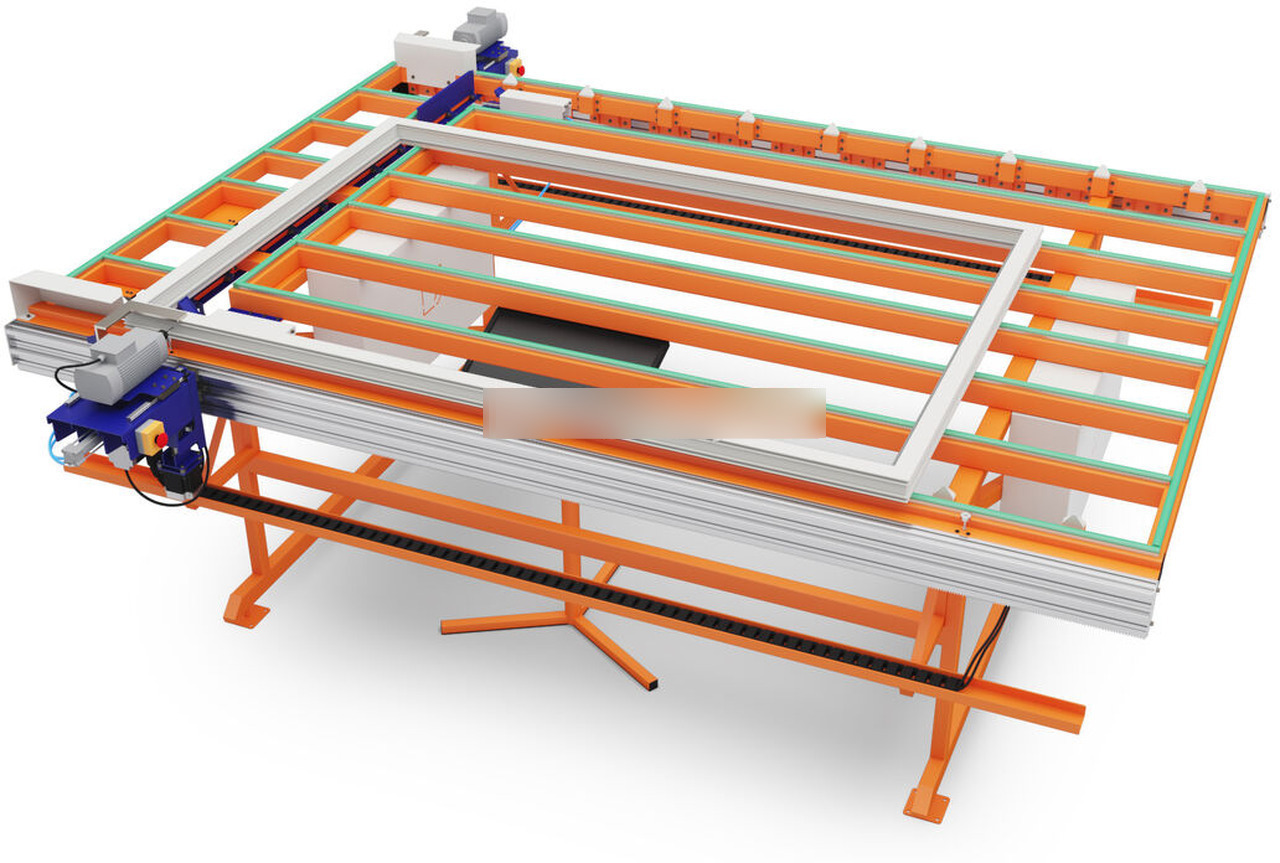 Wise Service Double-headed station for drilling holes for the impost in the frame WS402 - Máquina: foto 1 Wise Service Double-headed station for drilling holes for the impost in the frame WS402 - Máquina: foto 1