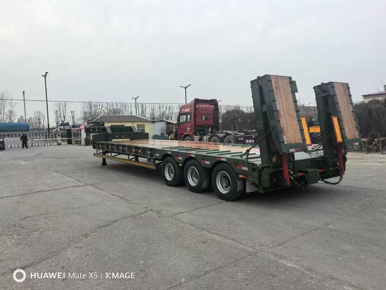Semi-reboque baixa novo ZHICHENG Semi Flat Bed New or Used Low Bed in Length 8m,10,12m, 14m, 16m: foto 13
