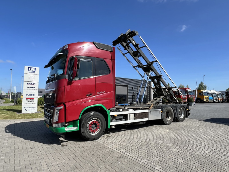 Volvo FH 500 6x2 Containersysteem Globetrotter / 10 Wheels / Cable systeem - Camião com sistema de cabo: foto 1 Volvo FH 500 6x2 Containersysteem Globetrotter / 10 Wheels / Cable systeem - Camião com sistema de cabo: foto 1