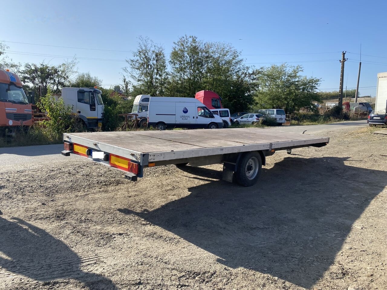 Schmitz Cargobull REPACOM Rema remorca 6,5 m lungime platforma pentru marfa / util - Reboque plataforma/ Caixa aberta: foto 1 Schmitz Cargobull REPACOM Rema remorca 6,5 m lungime platforma pentru marfa / util - Reboque plataforma/ Caixa aberta: foto 1