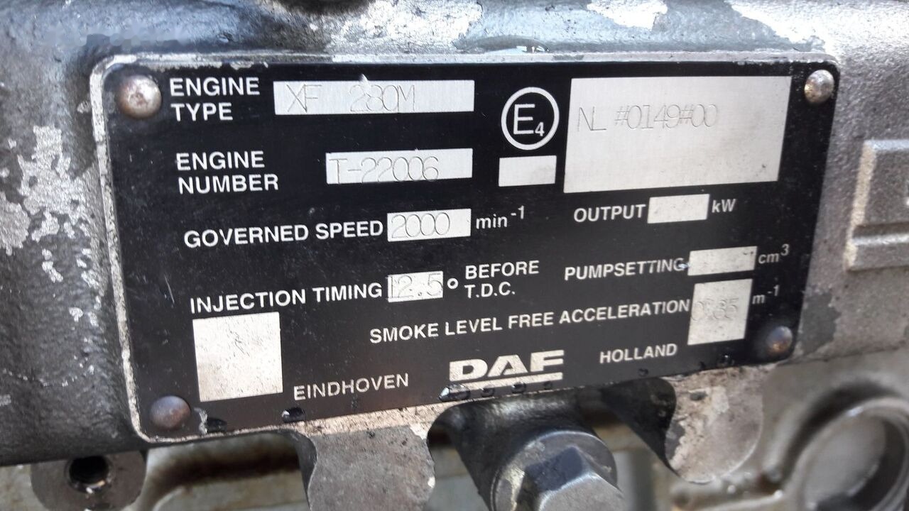 DAF XF280M DAF XF 95 - Motor por Camião: foto 3 DAF XF280M DAF XF 95 - Motor por Camião: foto 3