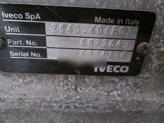 IVECO Daily 2840.6 for IVECO DAILY automobile - Caixa de velocidade por Automóvel: foto 5 IVECO Daily 2840.6 for IVECO DAILY automobile - Caixa de velocidade por Automóvel: foto 5