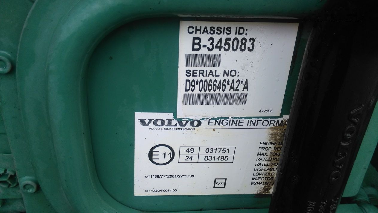 Volvo D9A 340 Volvo FM, PENTA - Motor por Camião: foto 2 Volvo D9A 340 Volvo FM, PENTA - Motor por Camião: foto 2