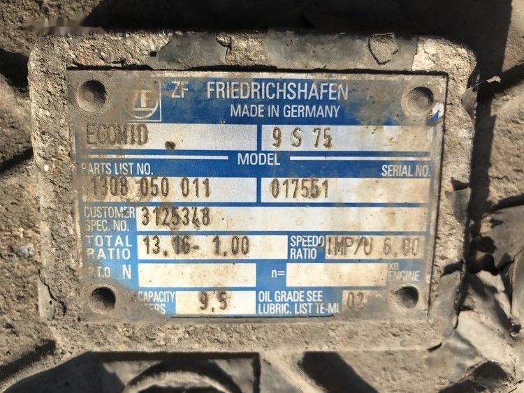 Volvo ECOMID ZF 9S 75   Volvo FL6 - Caixa de velocidade por Camião: foto 3 Volvo ECOMID ZF 9S 75   Volvo FL6 - Caixa de velocidade por Camião: foto 3