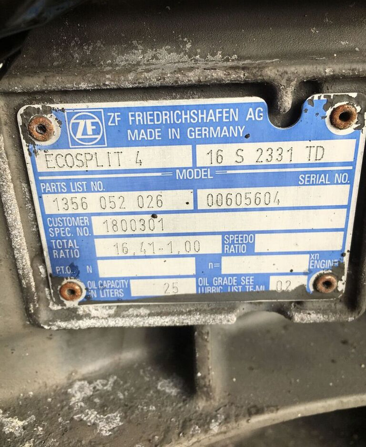 ZF 16S2331TD 1356052026 truck - Caixa de velocidade por Camião: foto 5 ZF 16S2331TD 1356052026 truck - Caixa de velocidade por Camião: foto 5