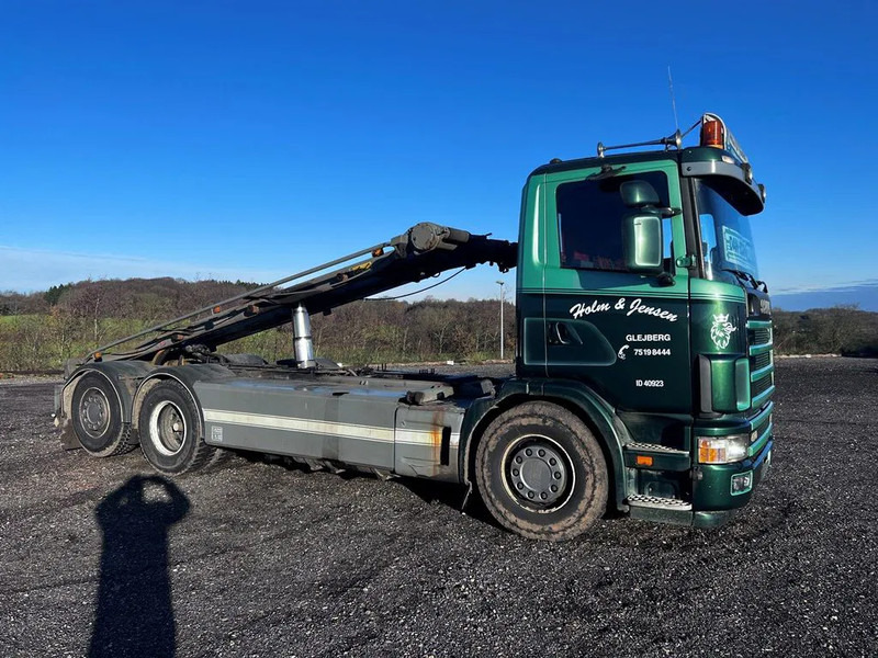 Camião com sistema de cabo Scania R124-470 Analog tacho. 3 way cable tipper: foto 6