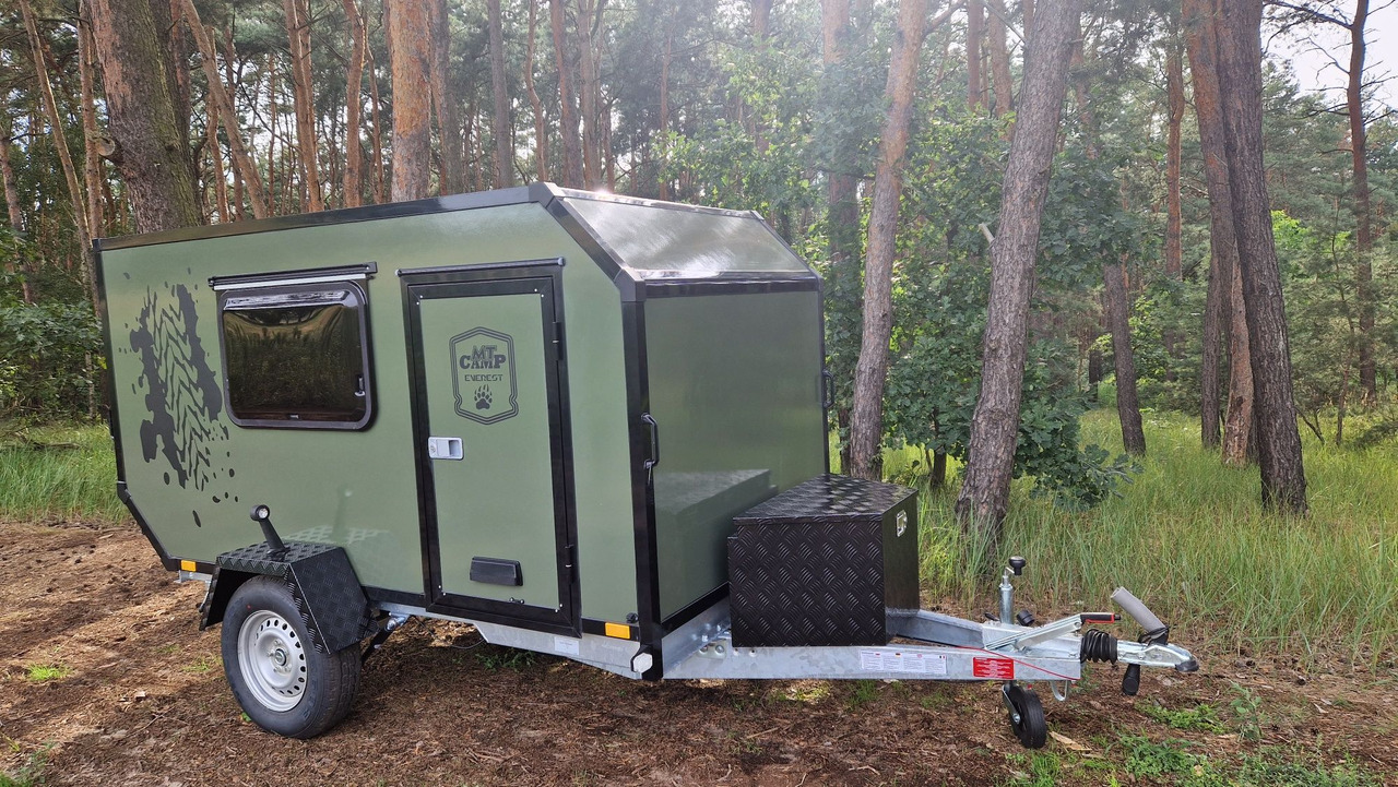 Przyczepa Off-ROAD Wyprawowa kemingowa terenowa Everest MT-CAMP Olive - Reboque para carros: foto 1 Przyczepa Off-ROAD Wyprawowa kemingowa terenowa Everest MT-CAMP Olive - Reboque para carros: foto 1