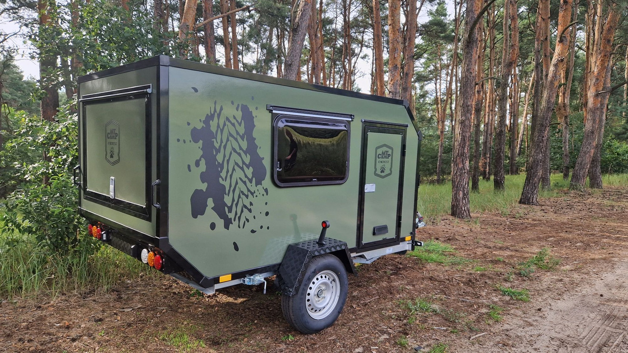 Przyczepa Off-ROAD Wyprawowa kemingowa terenowa Everest MT-CAMP Olive - Reboque para carros: foto 2 Przyczepa Off-ROAD Wyprawowa kemingowa terenowa Everest MT-CAMP Olive - Reboque para carros: foto 2