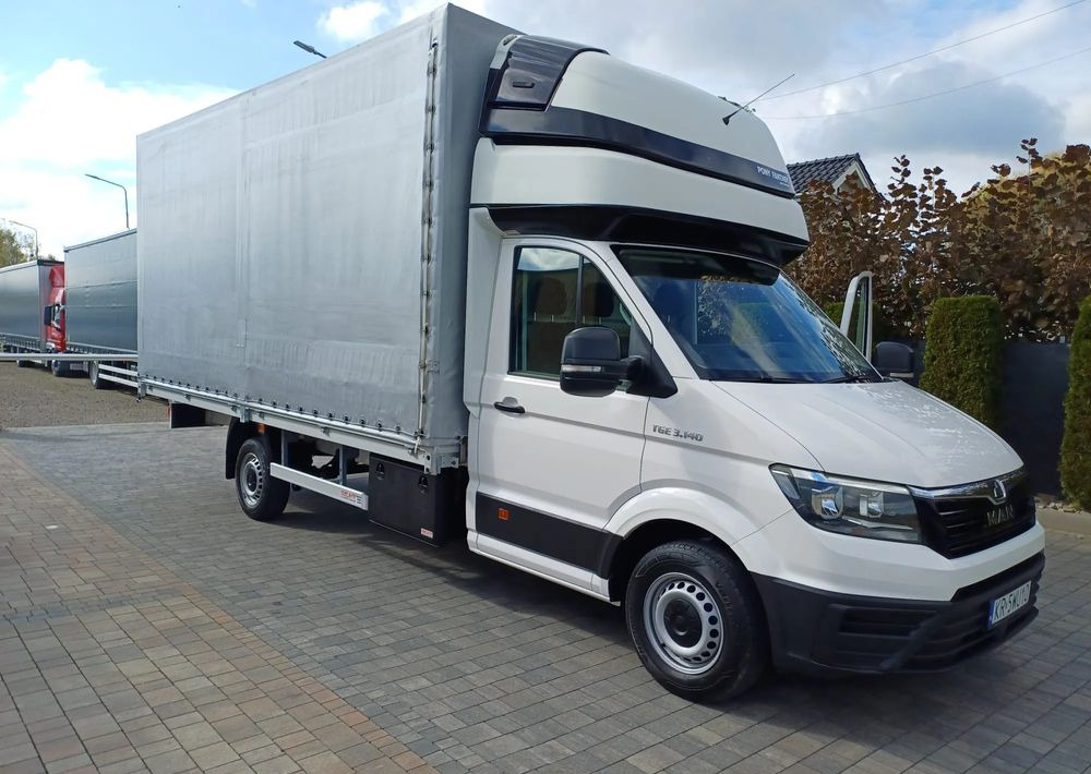 MAN TGE 10 PALET zaw.poduszki 2021r EURO 6 - Carrinha de lona: foto 1 MAN TGE 10 PALET zaw.poduszki 2021r EURO 6 - Carrinha de lona: foto 1
