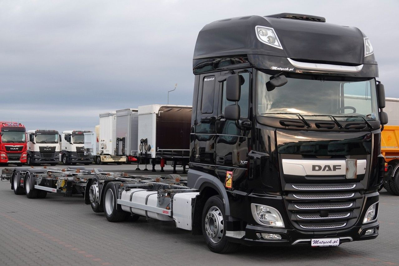 DAF XF 480 / BDF / ZESTAW TANDEM / 2019 / PO KONTRAK - Camião transportador de contêineres/ Caixa móvel: foto 1 DAF XF 480 / BDF / ZESTAW TANDEM / 2019 / PO KONTRAK - Camião transportador de contêineres/ Caixa móvel: foto 1