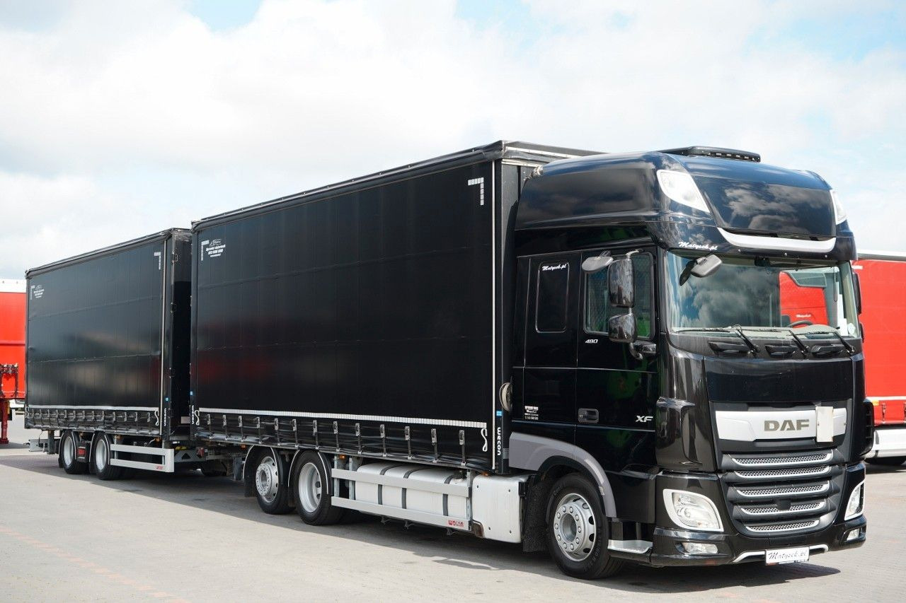 DAF XF 480 / I PARK-COOL / ZESTAW TANDEM / 120 M3 / - Camião de lona: foto 1 DAF XF 480 / I PARK-COOL / ZESTAW TANDEM / 120 M3 / - Camião de lona: foto 1
