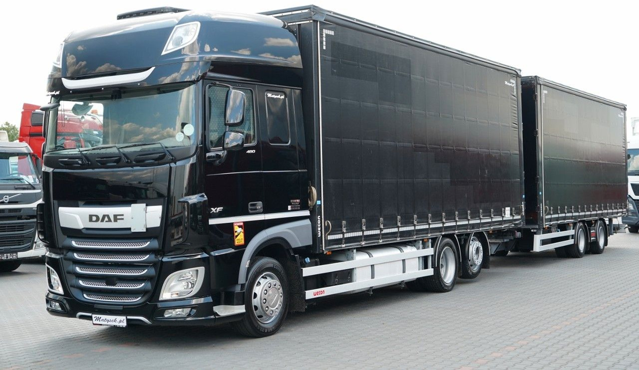 DAF XF 480 / ZESTAW TANDEM / 120 M3 / PRZEJAZDOWY / - Camião de lona: foto 1 DAF XF 480 / ZESTAW TANDEM / 120 M3 / PRZEJAZDOWY / - Camião de lona: foto 1