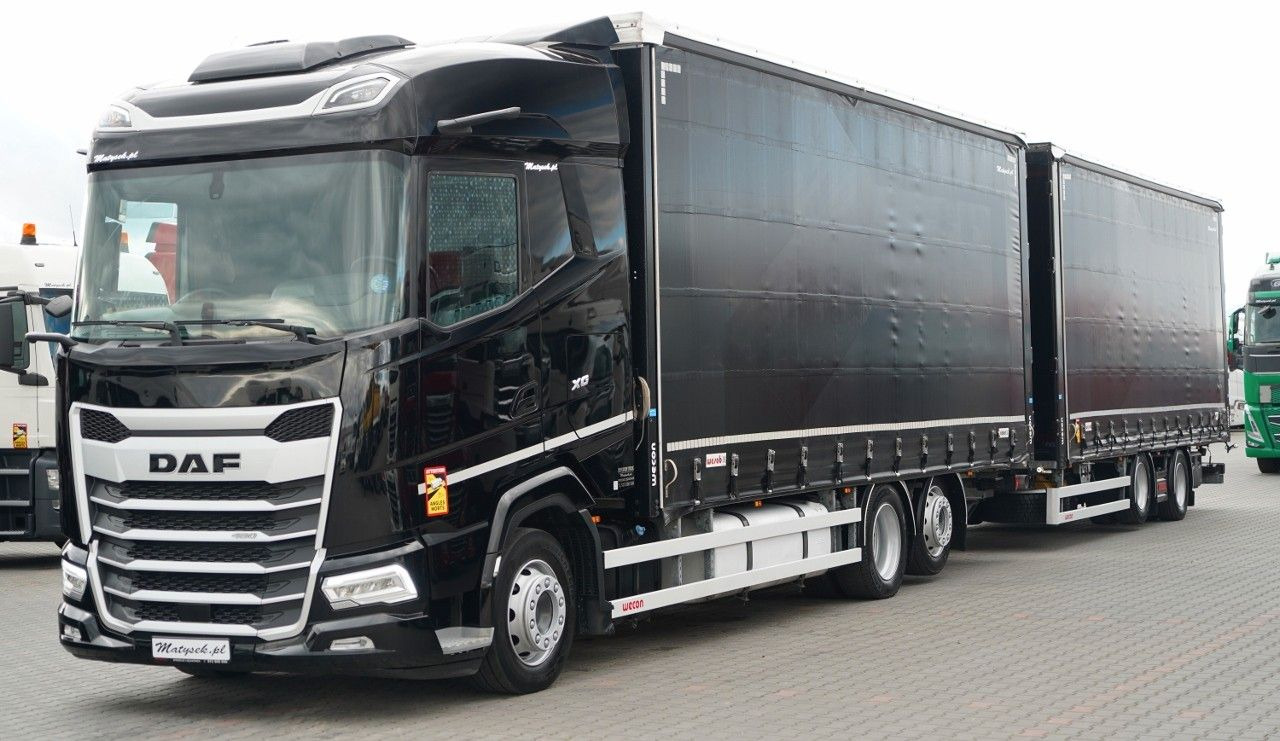 DAF XG 480 / ZESTAW TANDEM / 120 M3 / PRZEJAZDOWY / - Camião de lona: foto 1 DAF XG 480 / ZESTAW TANDEM / 120 M3 / PRZEJAZDOWY / - Camião de lona: foto 1