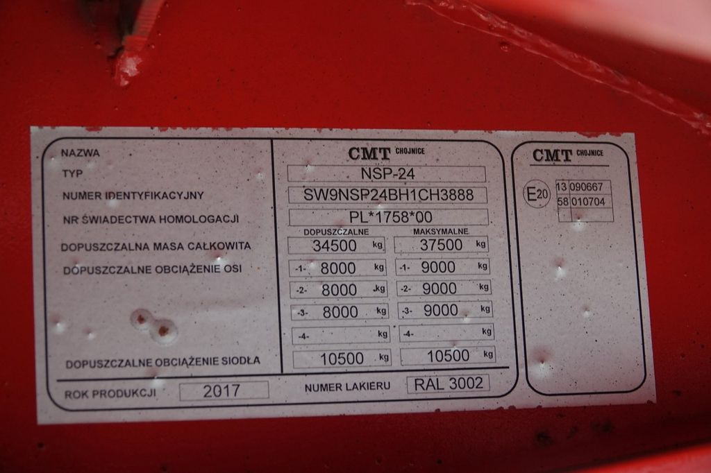 Semi-reboque baixa Kässbohrer NSP-24 / NACZEPA LAWETA / NISKOPODWOZIE / ROZCIĄ: foto 19