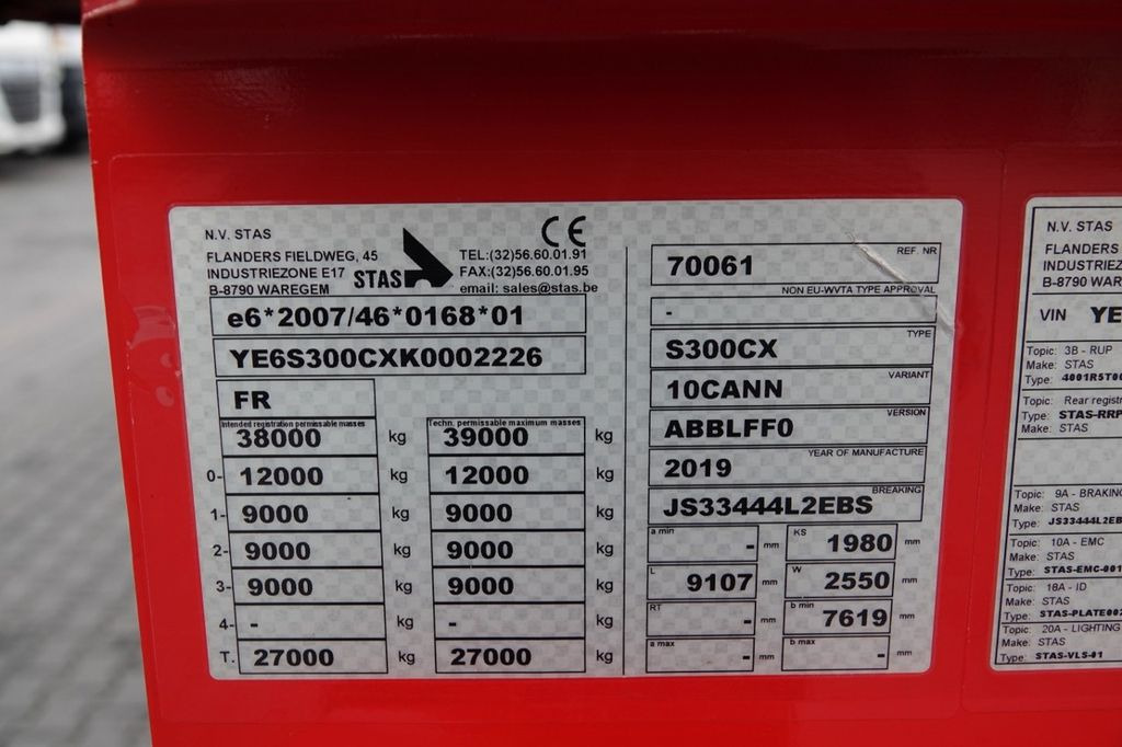 Semi-reboque de lona Kempf WYWROTKA / 34m3 / 2020 ROK / WAGA: 5400 KG / OSI: foto 18