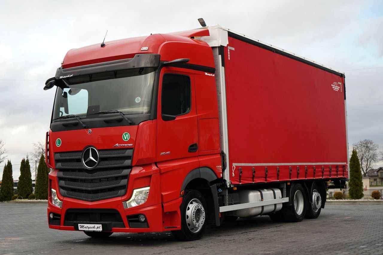 Mercedes-Benz ACTROS / 2545 / SOLÓWKA / 6x2 / I-PARK COOL / - Camião de lona: foto 1 Mercedes-Benz ACTROS / 2545 / SOLÓWKA / 6x2 / I-PARK COOL / - Camião de lona: foto 1