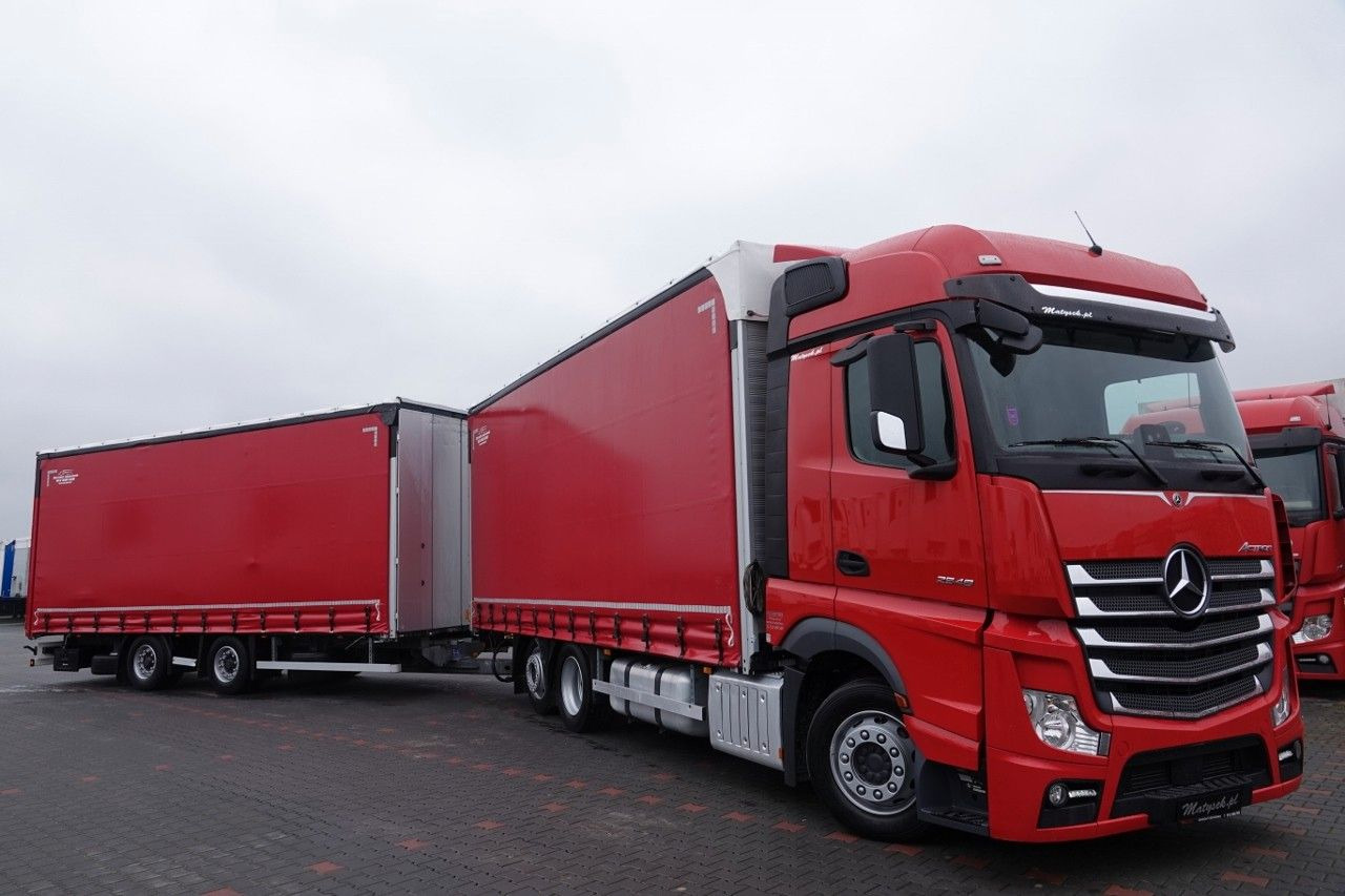 Mercedes-Benz ACTROS 2548 / ZESTAW TANDEM 120 M3 / PRZEJAZDOWY - Camião de lona: foto 4 Mercedes-Benz ACTROS 2548 / ZESTAW TANDEM 120 M3 / PRZEJAZDOWY - Camião de lona: foto 4