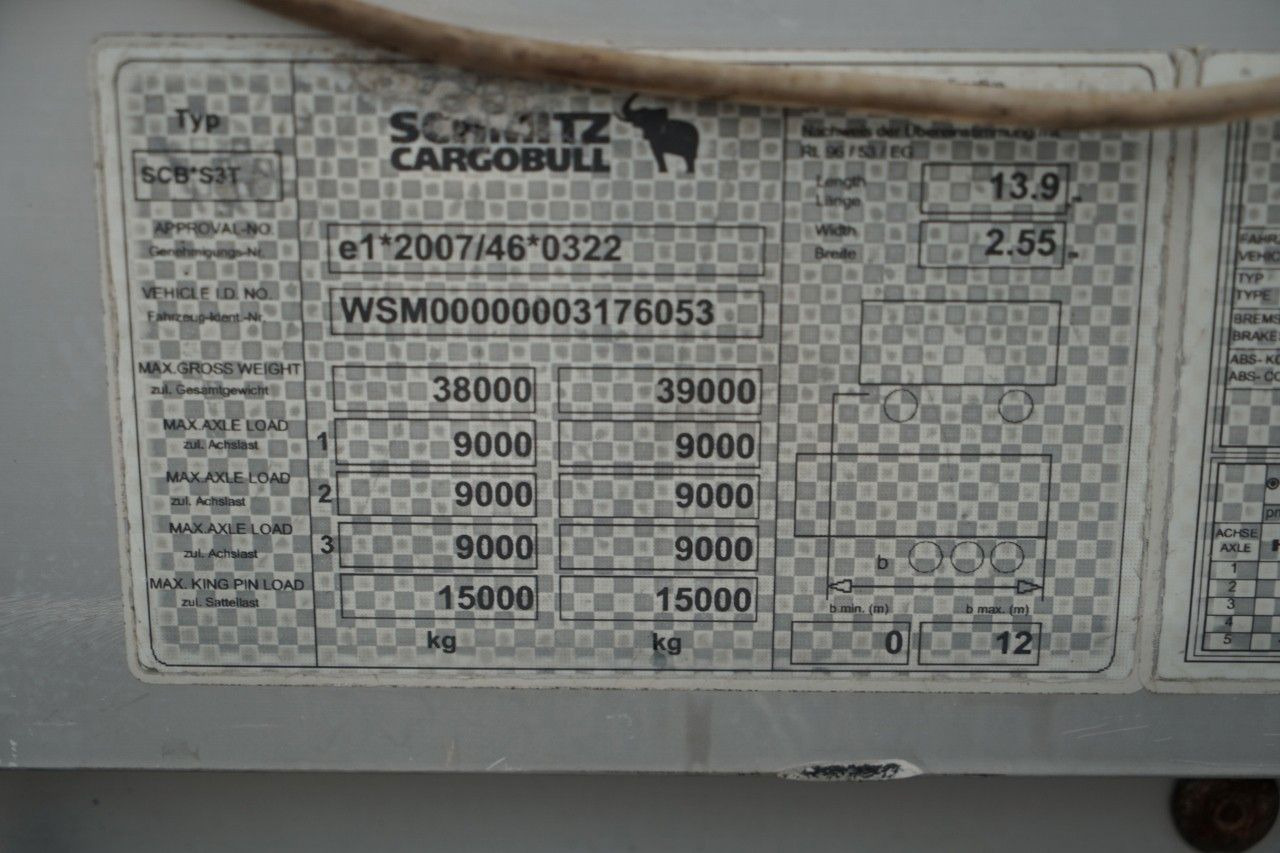 Semi-reboque de lona Schmitz Cargobull FIRANKA / STANDARD / 2 OSIE PODNOSZONE: foto 25 Semi-reboque de lona Schmitz Cargobull FIRANKA / STANDARD / 2 OSIE PODNOSZONE: foto 25