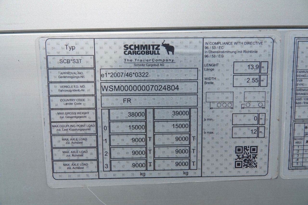 Semi-reboque plataforma/ Caixa aberta Schmitz Cargobull NACZEPA PLATFORMA / 2019 / OPONY 100% / WAGA: 5: foto 18