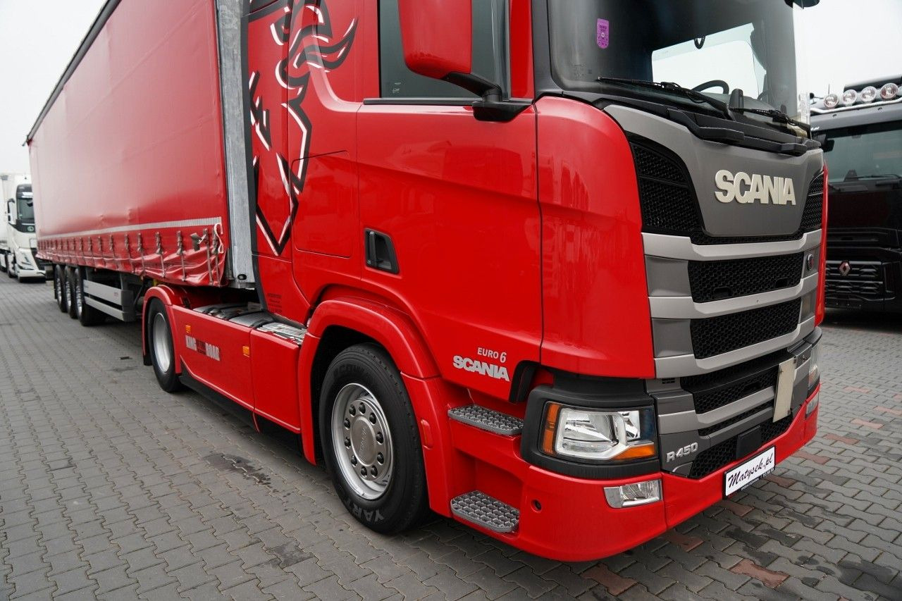 Scania R 450 / ZESTAW / + SCHMITZ / FIRANKA STANDARD / - Tractor: foto 5 Scania R 450 / ZESTAW / + SCHMITZ / FIRANKA STANDARD / - Tractor: foto 5