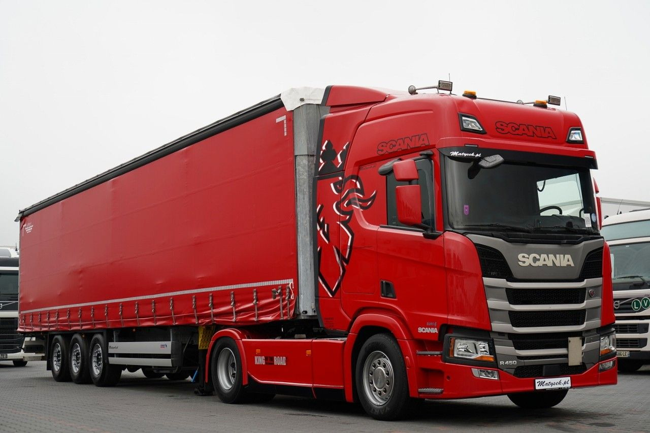 Scania R 450 / ZESTAW / + SCHMITZ / FIRANKA STANDARD / - Tractor: foto 4 Scania R 450 / ZESTAW / + SCHMITZ / FIRANKA STANDARD / - Tractor: foto 4