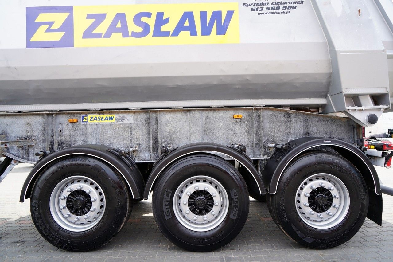 Semi-reboque basculante ZASŁAW WYWROTKA 27 m3 / STALOWA / HP / RYNNA / 2017 rok: foto 16