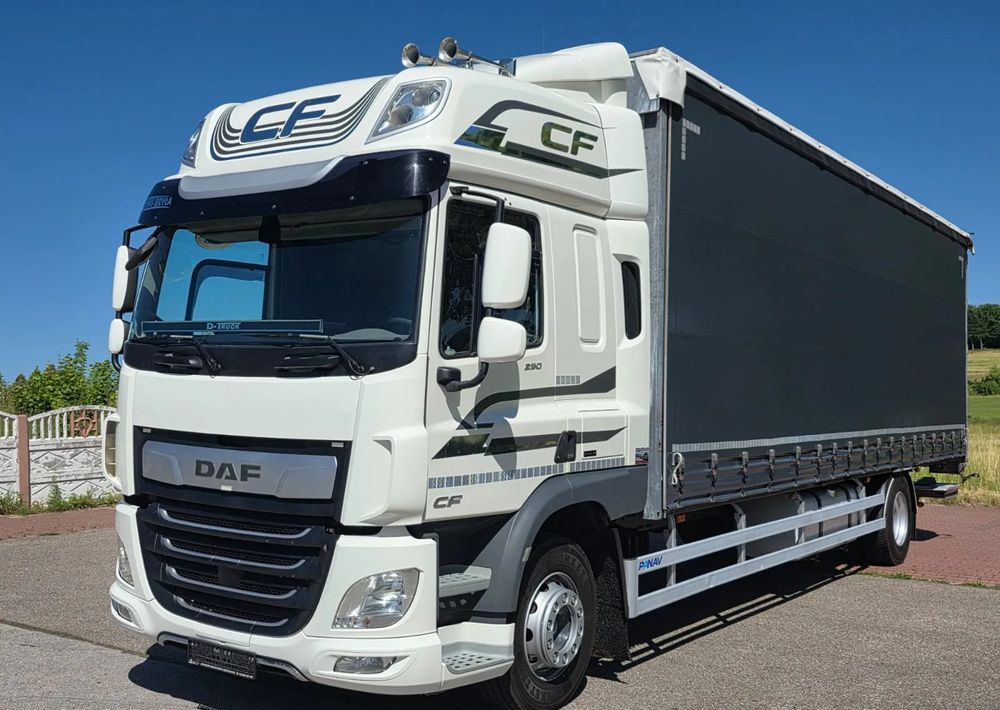 DAF CF290/CF320/FIRANKA/WINDA DHOLLANDIA / E6/JEDEN WŁAŚCICIEL/SPROWADZONY/22PALETY/2019/PODNOSZONY DACH/ JAK NOWY - Camião de lona: foto 2 DAF CF290/CF320/FIRANKA/WINDA DHOLLANDIA / E6/JEDEN WŁAŚCICIEL/SPROWADZONY/22PALETY/2019/PODNOSZONY DACH/ JAK NOWY - Camião de lona: foto 2