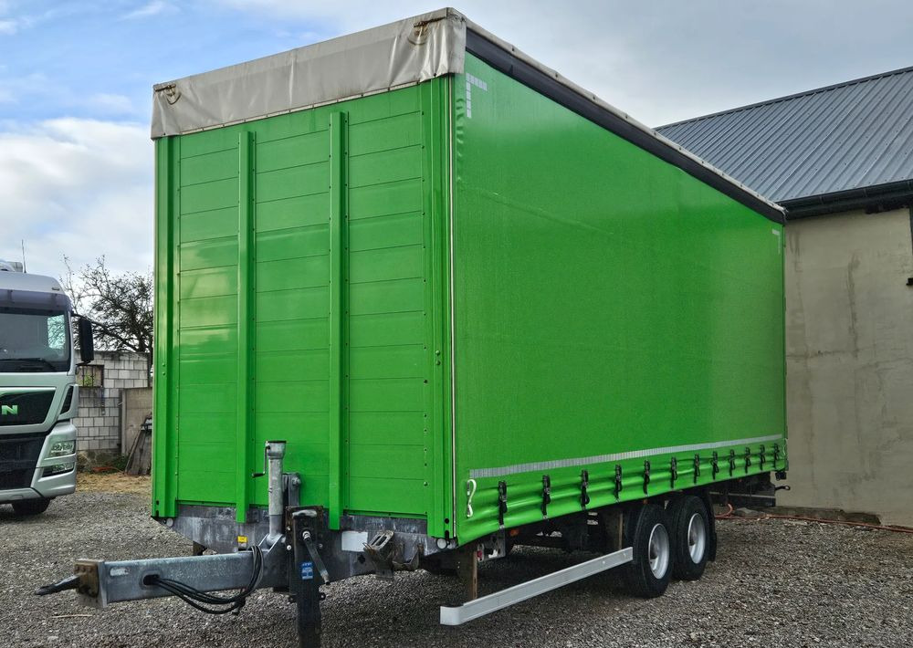 Fliegl PRZYCZEPA CIĘŻAROWA / TANDEM / 2 OSIE / 18 PALET / GÓRNY REGULOWANY SPRZĘG / 10500DMC / 7 TON ŁADOWNOŚĆ - Reboque de lona: foto 1 Fliegl PRZYCZEPA CIĘŻAROWA / TANDEM / 2 OSIE / 18 PALET / GÓRNY REGULOWANY SPRZĘG / 10500DMC / 7 TON ŁADOWNOŚĆ - Reboque de lona: foto 1