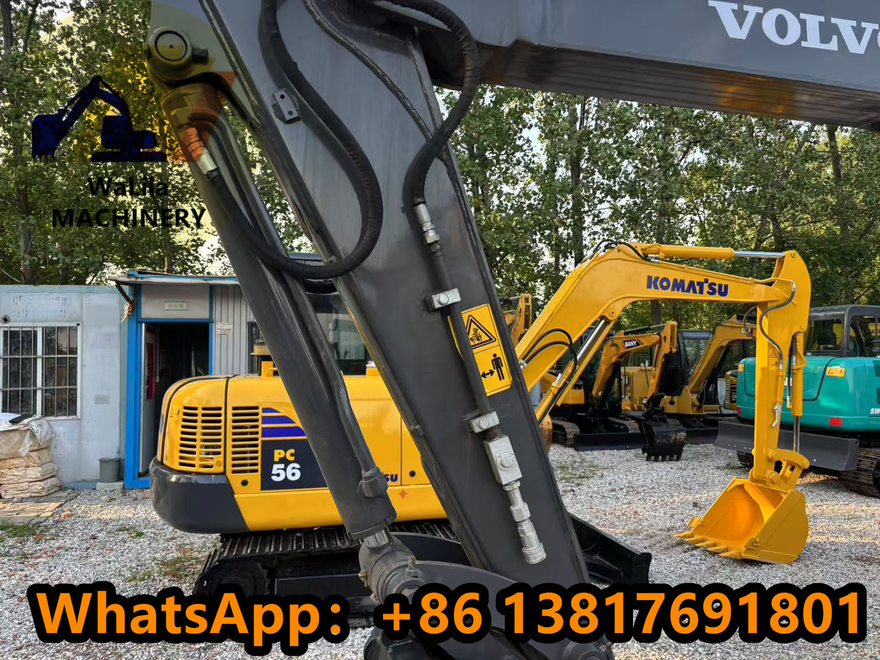 Mini escavadeira Volvo EC55D Rubber track: foto 7