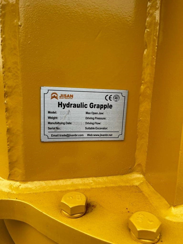 Jisan JSSR220 HYDRAULIC GRAPPLE - Garra por Máquina de construção: foto 3 Jisan JSSR220 HYDRAULIC GRAPPLE - Garra por Máquina de construção: foto 3