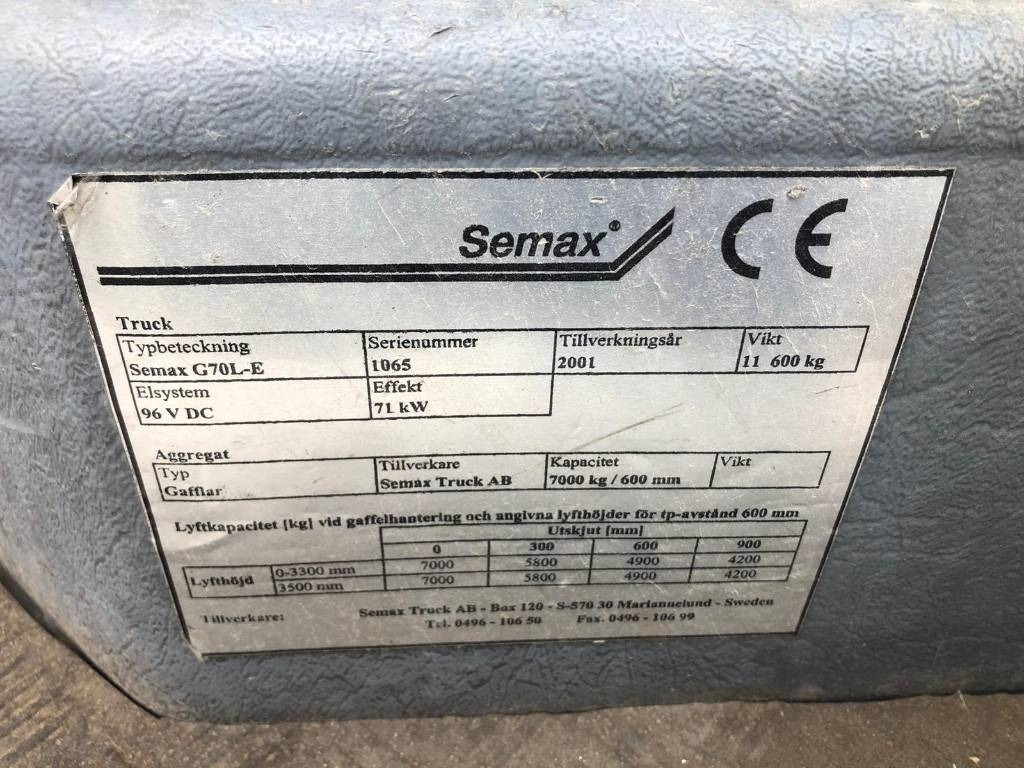 Semax G70L-E - Empilhadeira elétrica: foto 3 Semax G70L-E - Empilhadeira elétrica: foto 3