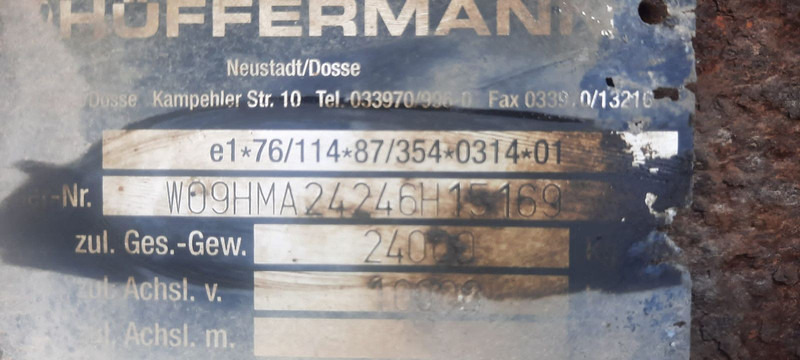 Huffermann HMA2424 3 Achser - Reboque ampliroll/ Multibenne: foto 5 Huffermann HMA2424 3 Achser - Reboque ampliroll/ Multibenne: foto 5